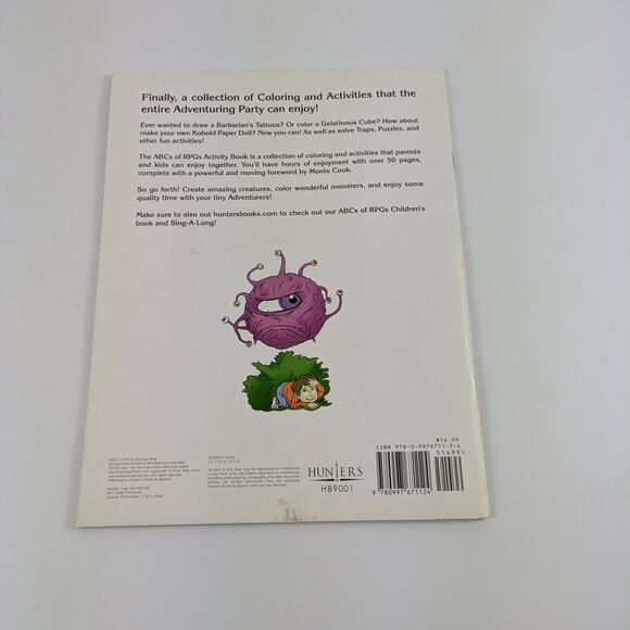 The ABCs of RPGs Activity Book (HB9001) Perfect Paperback Unused Geeky Coloring - Picture 2 of 9
